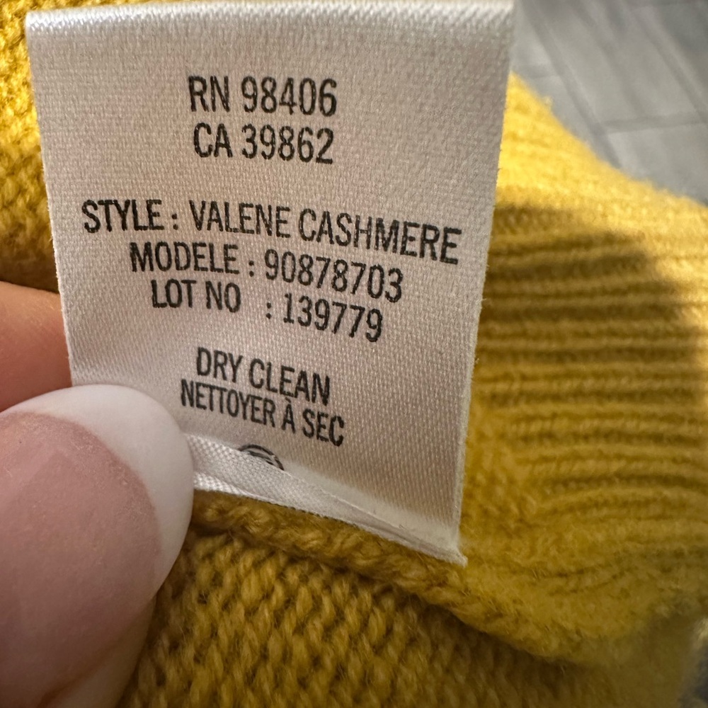 Theory Mustard Yellow Women's Cardigan - Picture 5 of 15